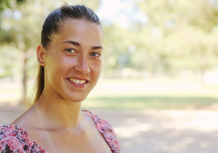 Close up portrait of 25 years old woman